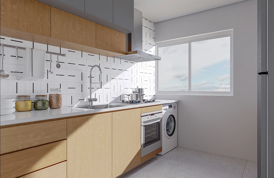 F. 8. Perspectiva - Apt 303 Coz5k